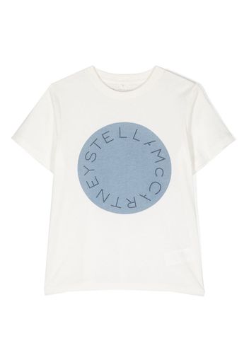 Stella McCartney Kids logo-print cotton T-shirt - Bianco