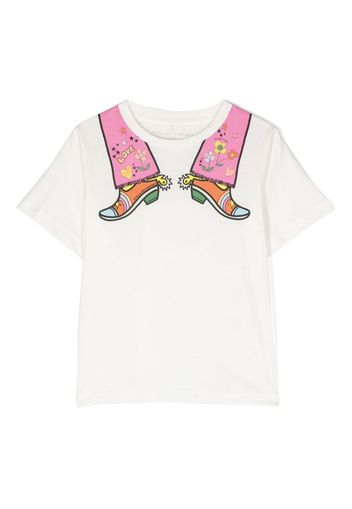 Stella McCartney Kids graphic-print cotton T-shirt - Bianco