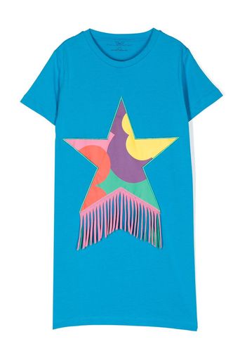 Stella McCartney Kids star-print T-shirt dress - Blu