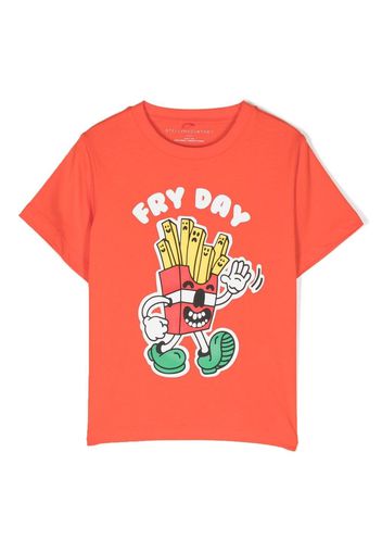Stella McCartney Kids graphic-print short-sleeve T-shirt - Arancione