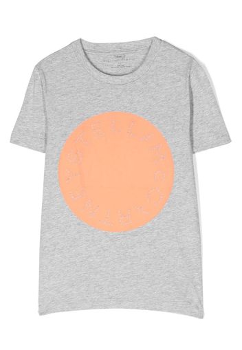 Stella McCartney Kids logo-print cotton T-shirt - Grigio