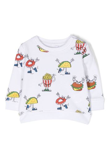 Stella McCartney Kids graphic-print sweatshirt - Bianco