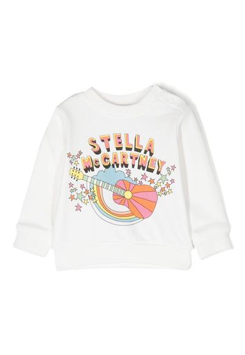 Stella McCartney Kids graphic-print sweatshirt - Bianco