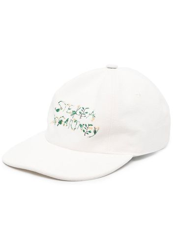 Stella McCartney floral logo-print cap - Bianco