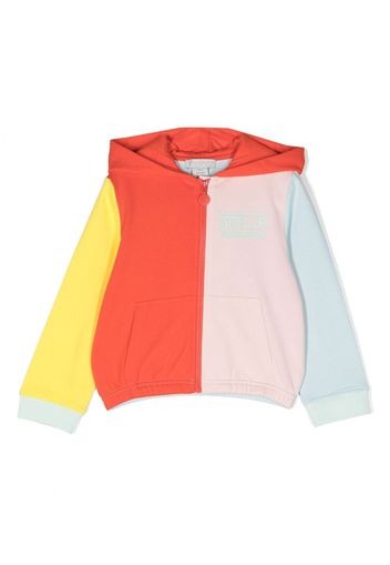 Stella McCartney Kids Felpa con design color-block - Arancione