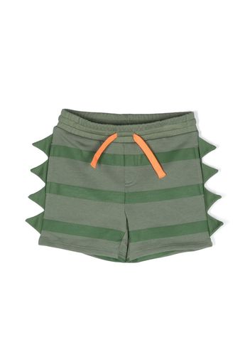 Stella McCartney Kids dinosaur-detailing shorts - Verde