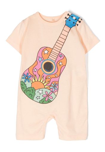 Stella McCartney Kids guitar-print shorties - Arancione