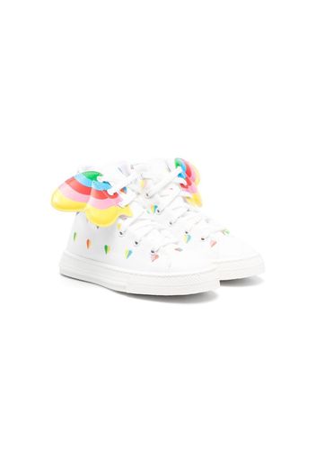 Stella McCartney Kids wings high-top sneakers - Bianco