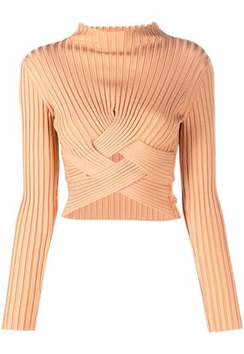 Stella McCartney Maglione con inserti - Arancione