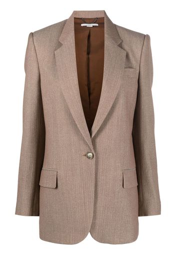 Stella McCartney single-breasted tailored blazer - Marrone