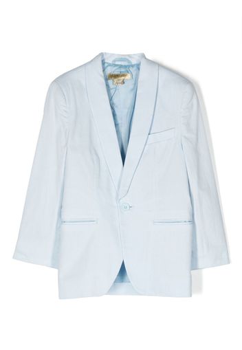 Stella McCartney Kids single-breasted cotton blazer - Blu