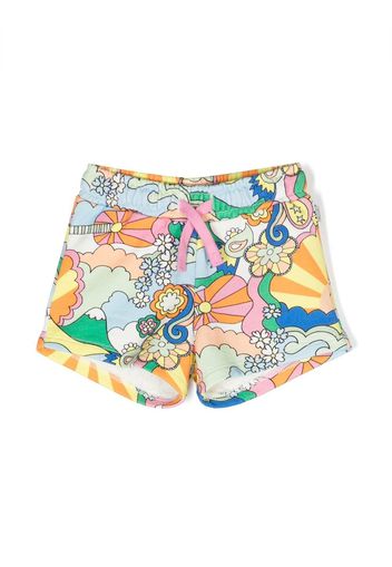 Stella McCartney Kids graphic-print mini shorts - Blu