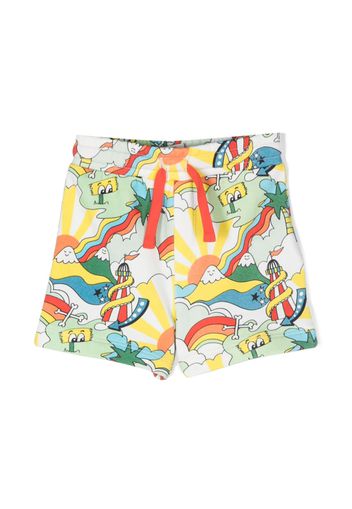 Stella McCartney Kids graphic-print shorts - Verde