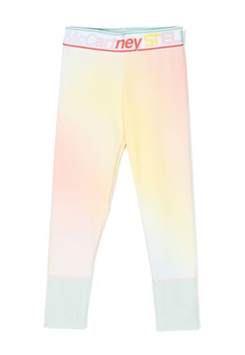 Stella McCartney Kids tie-dye print leggings - Giallo