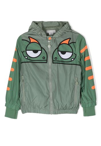 Stella McCartney Kids graphic-print bomber jacket - Verde