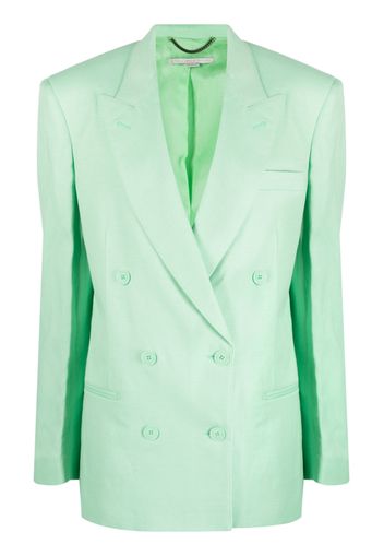 Stella McCartney peak-lapels double-breasted blazer - Verde