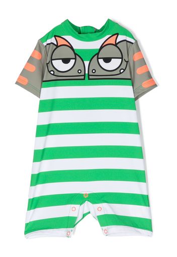 Stella McCartney Kids cartoon-print one-piece swimsuit - Bianco