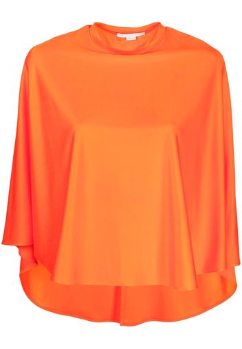 Stella McCartney high-low draped blouse - Arancione