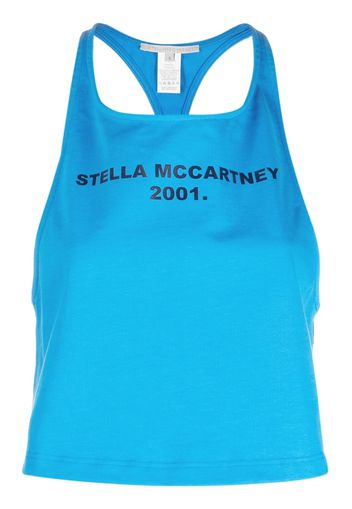 Stella McCartney logo-print tank top - Blu