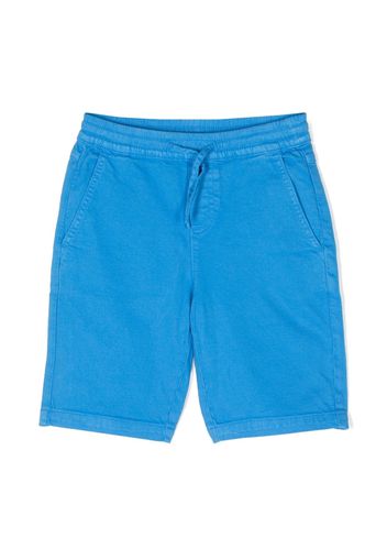 Stella McCartney Kids drawstring waist denim shorts - Blu