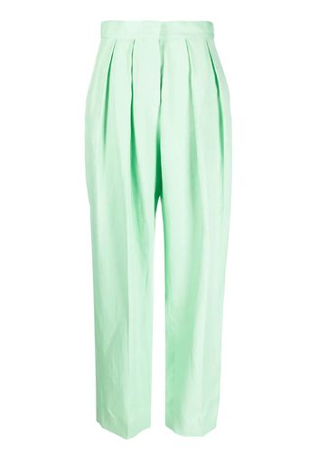 Stella McCartney pleated wide-leg trousers - Verde