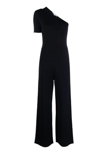 Stella McCartney one-shoulder wide-leg jumpsuit - Nero