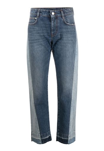 Stella McCartney colour-block straight-leg jeans - Blu