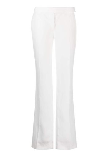 Stella McCartney high-waist straight leg trousers - Bianco