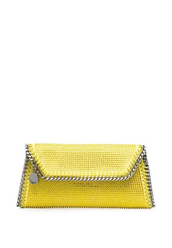 Stella McCartney Clutch Falabella con decorazione di cristalli - Giallo