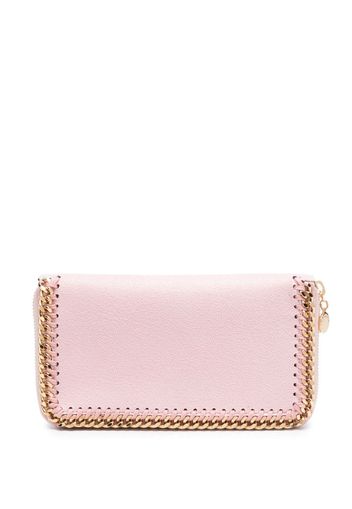 Stella McCartney chain-detailed leather wallet - Rosa