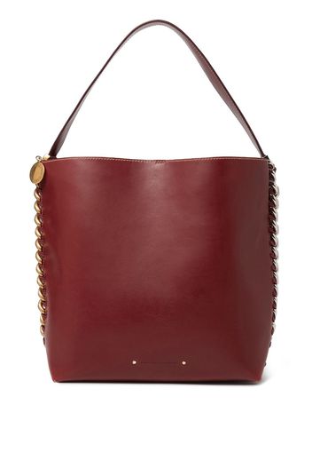 Stella McCartney Frayme logo-plaque tote bag - Rosso