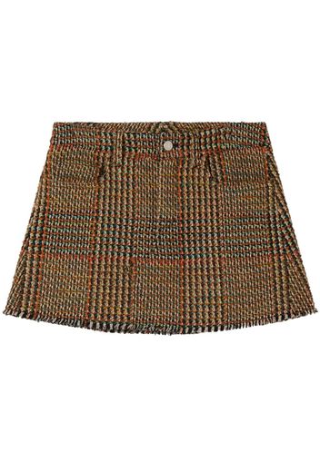 Stella McCartney Minigonna in tweed - Marrone