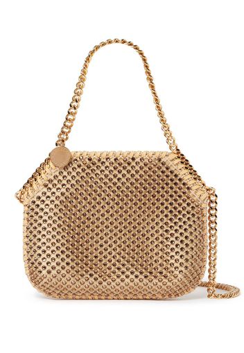 Stella McCartney Borsa tote Falabella con cristalli - Oro