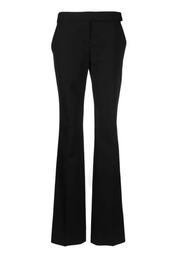 Stella McCartney pressed-crease slim-fit tailored trousers - Nero