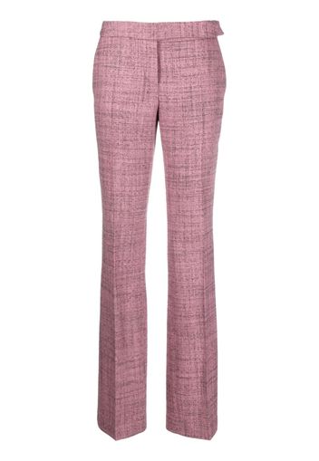 Stella McCartney mélange-effect wool trousers - Rosa