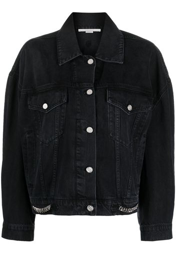 Stella McCartney button-up cotton jacket - Nero