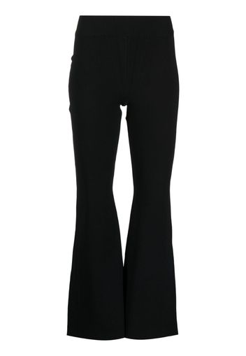 Stella McCartney high-waist knitted flared trousers - Nero