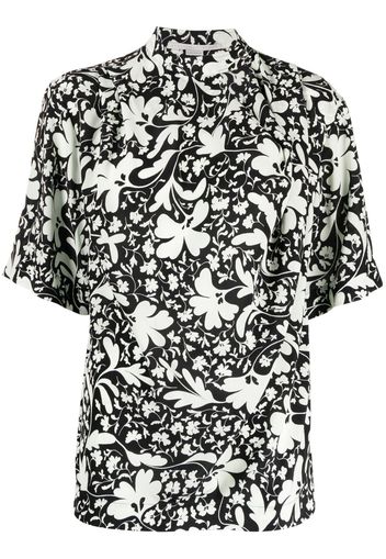 Stella McCartney floral-print silk blouse - Nero