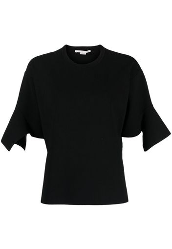 Stella McCartney asymmetric short-sleeved T-shirt - Nero