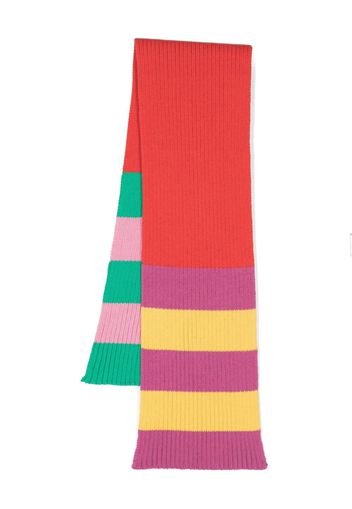 Stella McCartney Kids graphic-print knitted scarf - Rosso