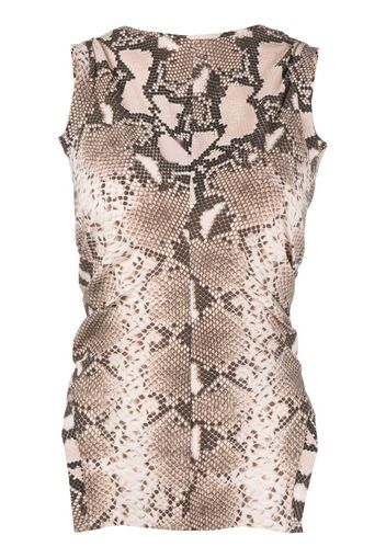 Stella McCartney python-print vest top - Marrone