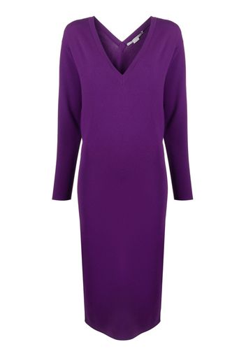 Stella McCartney V-neck knitted midi dress - Viola