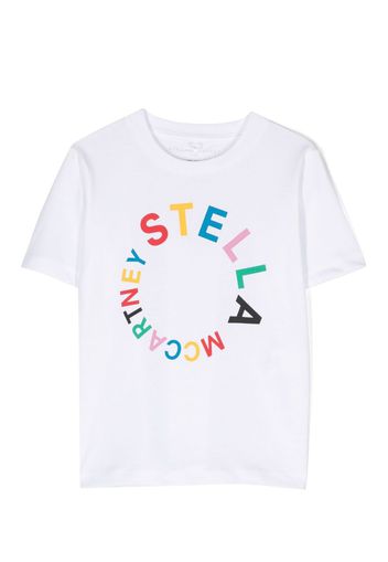 Stella McCartney Kids logo-print cotton T-shirt - Bianco