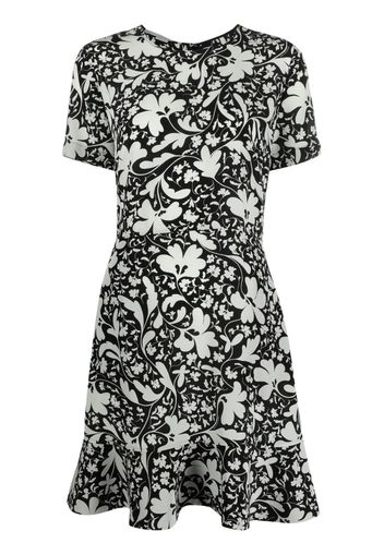 Stella McCartney floral-print silk dress - Nero