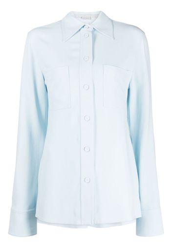 Stella McCartney Camicia con colletto a punta - Blu