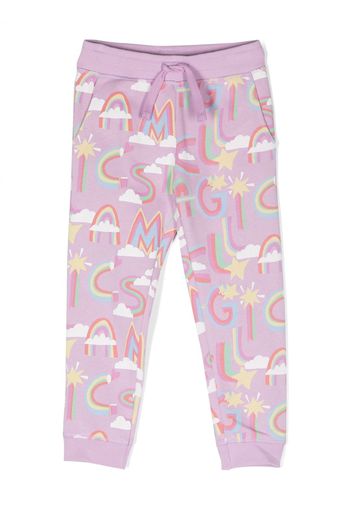 Stella McCartney Kids graphic-print organic cotton trousers - Viola