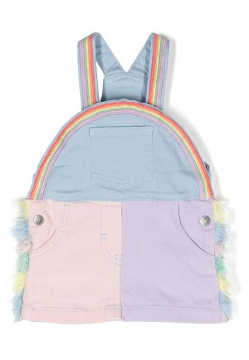 Stella McCartney Kids patchwork dungaree dress - Blu