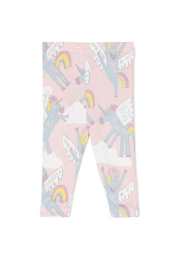 Stella McCartney Kids Leggings con stampa grafica - Rosa