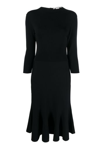 Stella McCartney Abito midi svasato - Nero