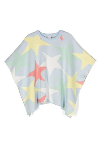 Stella McCartney Kids star-print cape - Blu